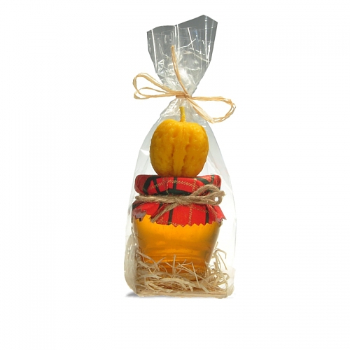 Darčekový balíček /medík  130 g, sviečka/
