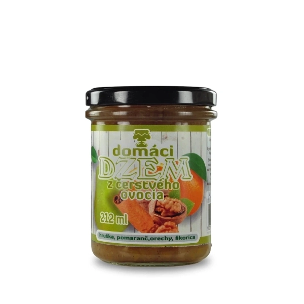 Džem hruška, pomaranč, orechy, škorica 212 ml